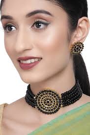 Determine your bracelet, necklace or ring size. Buy Peora Gold Plated Pearl Diamond Choker Necklace Round Earrings Jewellery Set Pf26n1374bl 1 At Rs 749 Online Jewellery Online