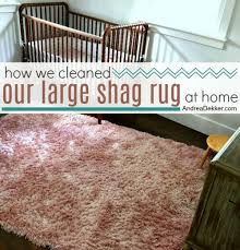 The long, thick strands of fiber can easily become entangled in a vacuum cleaner. How We Cleaned Our Large Shag Rug At Home Andrea Dekker