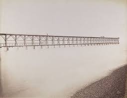 Louis Laffon Tubular Jetty Mouth Of The Adour Port Of Bayonne 1892 Albumen Silver Print From Glass Negative