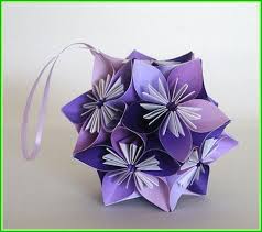 Origami Flower Ball Wedding Origami Flowers Flower Ball Projects To Try