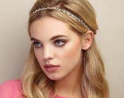 Gold Headband Gold Hair Band Gold Head Chain Headband Gold Headchain Gold  Hair Jewellery Gold Hair Jewelry Elasticated Elastic Headband