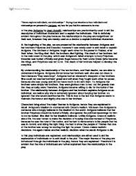 Ib English Antigone Essay International Baccalaureate Languages Marked By Teachers Com
