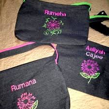 Personalised Juzdaans Quraan Covers Pencil Cases And Much More Available In Various Designs All Beautifully Embroidered With E Pencil Case Personalised Africa