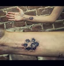 The web's most awesome dog paw print tattoos on wrist. 5 Dog Tattoos On Wrists