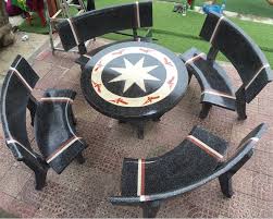 Sự khác biệt của bàn ghế đá granito và bàn ghế đá granite