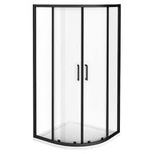 Turin Matt Black 900 X 900mm Quadrant Shower Enclosure Pearlstone Tray Victorian Plumbing Uk Quadrant Shower Enclosures Quadrant Shower Shower Enclosure