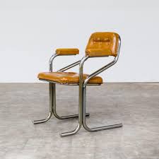 A number of chair shapes were whimsical and offbeat, yet conceived with utmost. Dining Chairs In Tubular Metal And Cognac Skai 1970s Set Of 4 Dining Chairs Chair Dining
