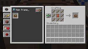 When making a painting, it is important that the sticks and wool are placed in the exact pattern as the image below. Taking Inventory Item Frame Minecraft