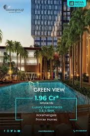 Ozone Green View 3 4 Bhk Luxury Apartments In Bangalore Luxury Apartments Gated Community Views