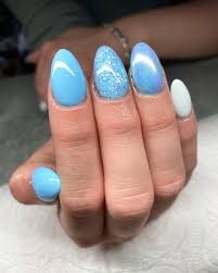 You shouldn't take things for granite, especially these nails.: Updated 55 Blissful Baby Blue Acrylic Nails August 2020