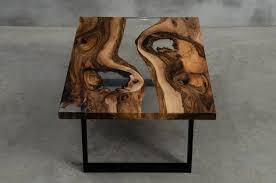 Custom Resin Table Made Of Walnut Crystal Transparent Uv Resin Rectangular Epoxy Table With Steel Legs River Table For A Modern Interior Live Edge Coffee Table Resin Table Coffee Table