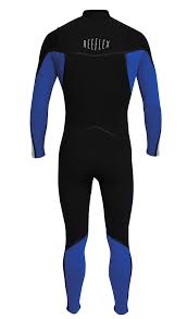 Reeflex Wetsuits Royale 3 2mm Gbs Chest Zip Steamer Black Royal Blue Silver