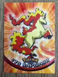 Rapidash is a fire type pokemon. Pokemon Card 78 Rapidash Tv Animation Edition