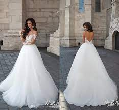 Miss solution brautkleider kollektion frühling/sommer 2014. Grosshandel Einfache A Line Brautkleider 2016 Sheer Spitzeappliques Scoop Geoffnetes Zuruck Angeschnittene Armel Bodenlangen Chiffon Braut Brautkleider Gunstige Kleid Hochzeit Hochzeit Kleidung Hochzeitskleid Elegant