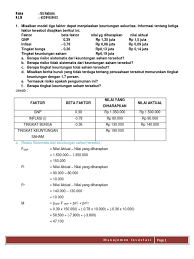 10 capital budgeting techniques i. Contoh Soal Dan Jawaban Analisis Keputusan Investasi Cara Golden