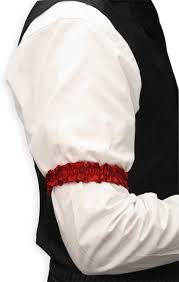 Deluxe Silk Sleeve Garters Red A Victorian Edwardian Working Gent Often Wanted To Keep His Long Shirt Sleeves Out Of The Wa Sleeve Garter Sleeves Prom Tuxedo