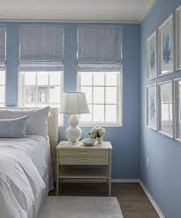 Pairing green with lighter shades of blue is also a great way to create calmness in your bedroom. 24 Beautiful Bedrooms Decorated With Blue Blue Bedroom Ideas For Couples Light Blue Bedroom Blue Bedroom Decor