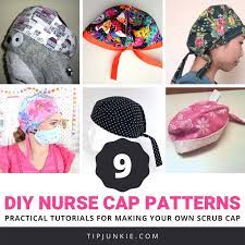Consider adding buttons on the side for hooking a mask to. 17 Free Surgical Scrub Hat And Nurse Cap Patterns Uniform Tip Junkie