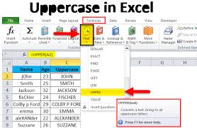 It is a spreadsheet program that allows the user to enter both numerical data and a formula can also be applied to cells containing words to automatically change the words to all caps. Uppercase In Excel Convert Words Lowercase To Uppercase