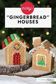 Graham Cracker Gingerbread Houses The Easy Way Recipe In 2021 Gingerbread House Gingerbread Graham Cracker Gingerbread