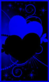 Blue Black Heat Heart Wallpaper New Wallpaper Iphone Blue Wallpapers