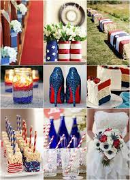 Fourth Of July Inspired Wedding Ideas With Red White And Navy Wedding Colors Elegantweddinginvites Com Blog July 4th Wedding Patriotic Wedding July Wedding