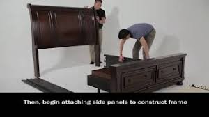 Maybe you would like to learn more about one of these? Ashley Furniture Homestore India Porter Rustic Queen Sleigh Storage Bed Assembly B697 Youtube