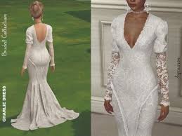Charlie Wedding Dress Sims 4 Wedding Dress Sims 4 Dresses Wedding Dresses