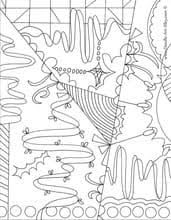 That way, when you go over the lines when you're coloring with the markers, the lines won't smear as easily. Abstract Coloring Pages Doodle Art Alley