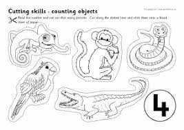 Don't be concerned if she does not have them all down before the first day of kindergarten, as she will continue to work on them throughout the year. Cutting Skills Counting Worksheets Sb7321 Sparklebox