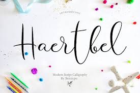 Free calligraphy fonts are great, but they often come with complicated licensing restrictions that can limit what you're able to use them for. Haertbel Calligraphy Font All Free Fonts