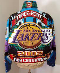 2002 Lakers 3 Peat Leather Jacket Jeff Hamilton Exclusive Leather Jackets Jackets Men Fashion Nba Jacket Hoody Outfits