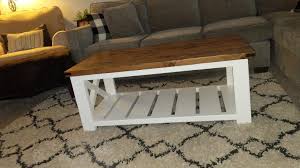 Be prepared to expand your understanding of the farmhouse aesthetic. Farmhouse Coffee Table Beginner Under 40 Ana White