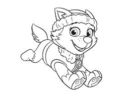 Free printable coloring pages for kids. Cute Everest Paw Patrol Coloring Page Free Printable Coloring Pages For Kids