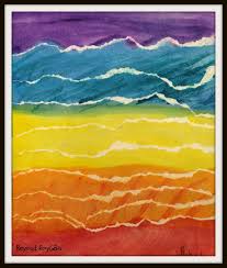 Beyond Roy G Biv 3rd Grade Watercolor Landscapes Watercolor Landscape Abstract Art For Kids Landscape