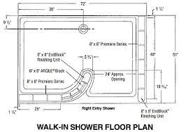Another Doorless Shower Glass Block Shower Bathroom Floor Plans Walk In Shower