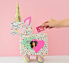 Sometimes you find ideas from the most unlikely objects. Diy Unicorn Valentine Card Box