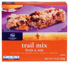 Fruit & nut trail mix. Kroger Trail Mix Fruit Nut Bars 6 Ct 1 23 Oz Kroger