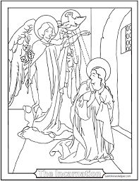 (sorry about the short notice. 3 Annunciation Coloring Pages Angelus The Angel Declared Unto Mary