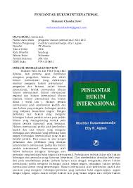 Mochtar kusumaatmadja lulus meester in de rechten (sarjana hukum. Doc Pengantar Hukum Internasional Maharani Chandra Dewi Academia Edu