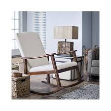 Upholstered Rocking Chair Mid Century Modern Rocker Wood Nursery Furniture White In Home Upholstered Rocking Chairs Rocking Chair Nursery Modern Rocking Chair