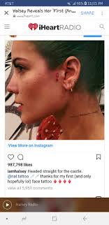 Halsey's face tattoo is a tribute to the Queen of Diamonds.