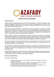 Wealth manager job description template. Pioneer Coordinator Job Description Position Overview Azafady