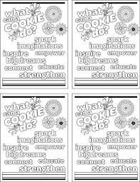 The original illustration of the girl scout cookies coloring pages will appear thanks to your imagination. Girl Scout Cookie Coloring Pages