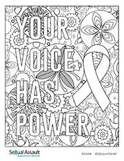 Monday cyclone coloring pages multimedia. Your Voice Has Power Coloring Page National Sexual Violence Resource Center Nsvrc