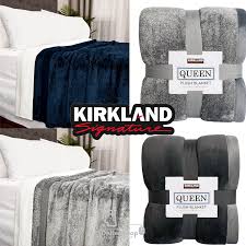 Chăn Mền Lông Cừu Cao Cấp Kirkland Signature Queen Plush Blanket 248 X 233  Cm | USA