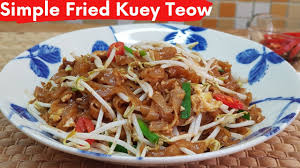 Penang char kuey teow was numerously requested. Simple Fried Kuey Teow Kuey Teow Goreng No Meat Prawns Youtube