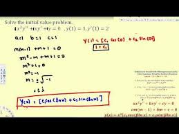 Cauchy Euler Initial Value Problem Differential Equations Differential Equations Equations Initials