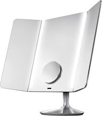 Amazon Com Simplehuman Pro Wide View Sensor Makeup Vanity Mirror 1x 10x Dual Magnification Rechargeable And Cordless Stainless Steel