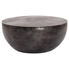 Here, your favorite looks cost less made from concrete, this circular coffee table has a drum silhouette with intricately etched this cement outdoor coffee table features a neutral color scheme and natural material finish that make it. Bailey Modern Classic Black Aluminum Round Outdoor Coffee Table 31 W 40 W Kathy Kuo Home